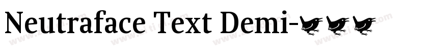 Neutraface Text Demi字体转换